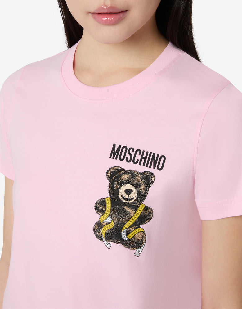 Moschino Teddy Bear Organic Cotton Jersey T-Shirt Pink Moschino 2
