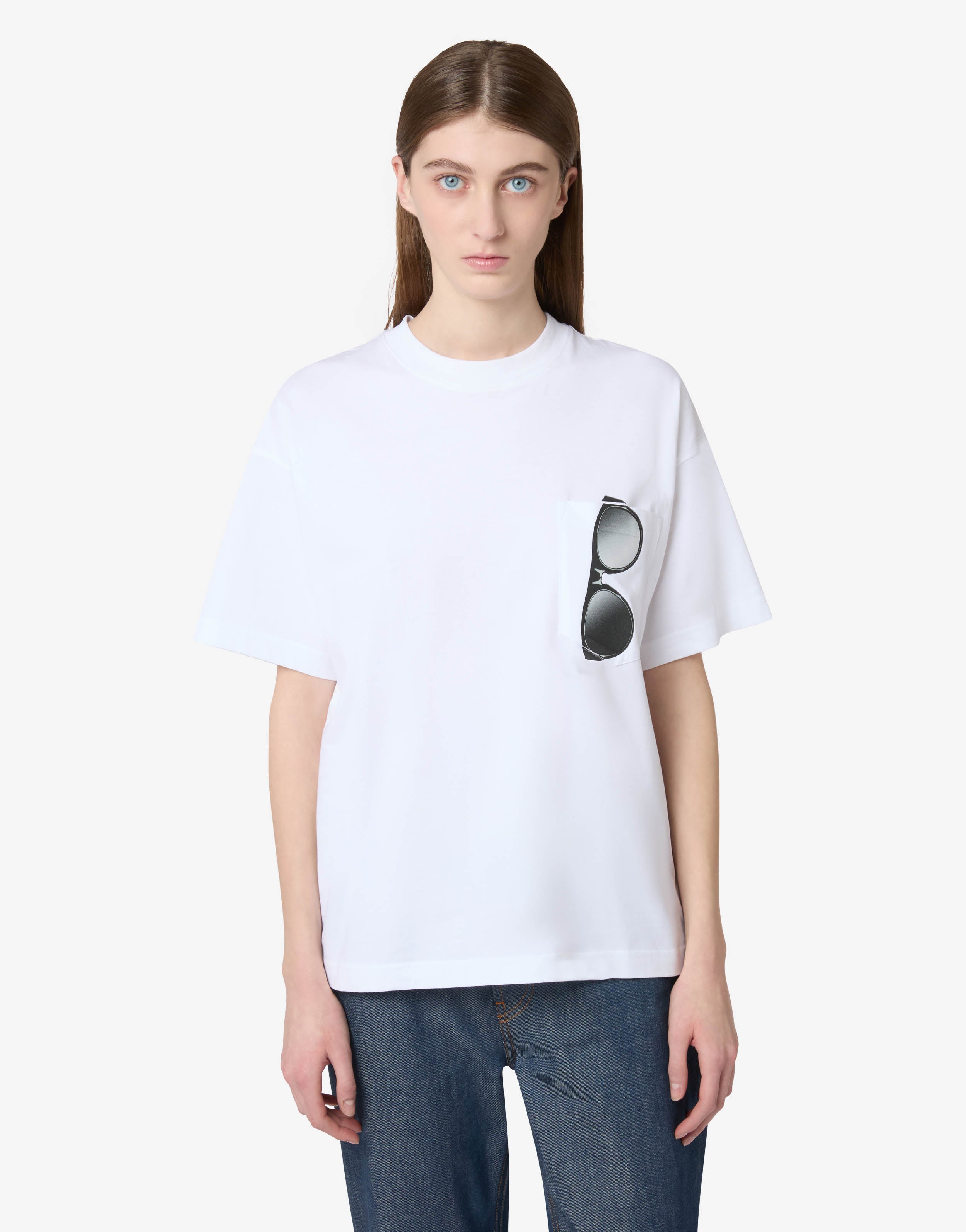 Printed organic cotton jersey T-shirt