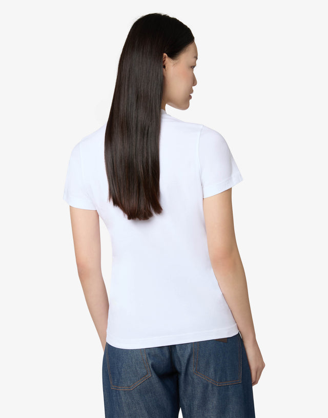 T-Shirt aus Bio-Baumwolljersey von Goose Weiß Moschino 1