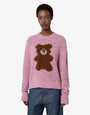 Pullover in misto lana bouclé Moschino Teddy Bear