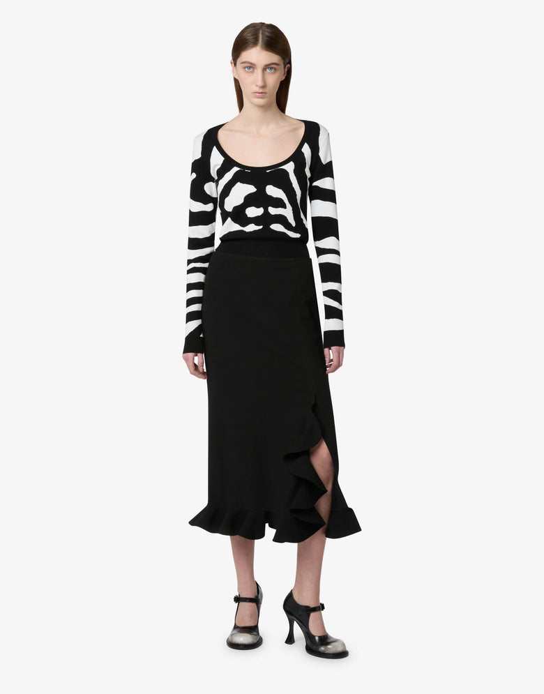 Pull à motifs Noir Moschino 3