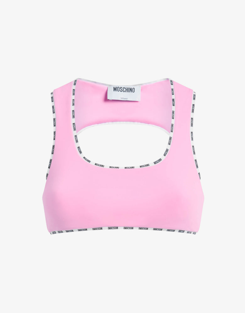 ライクラ素材のトップス メタリックレッド Moschino 4