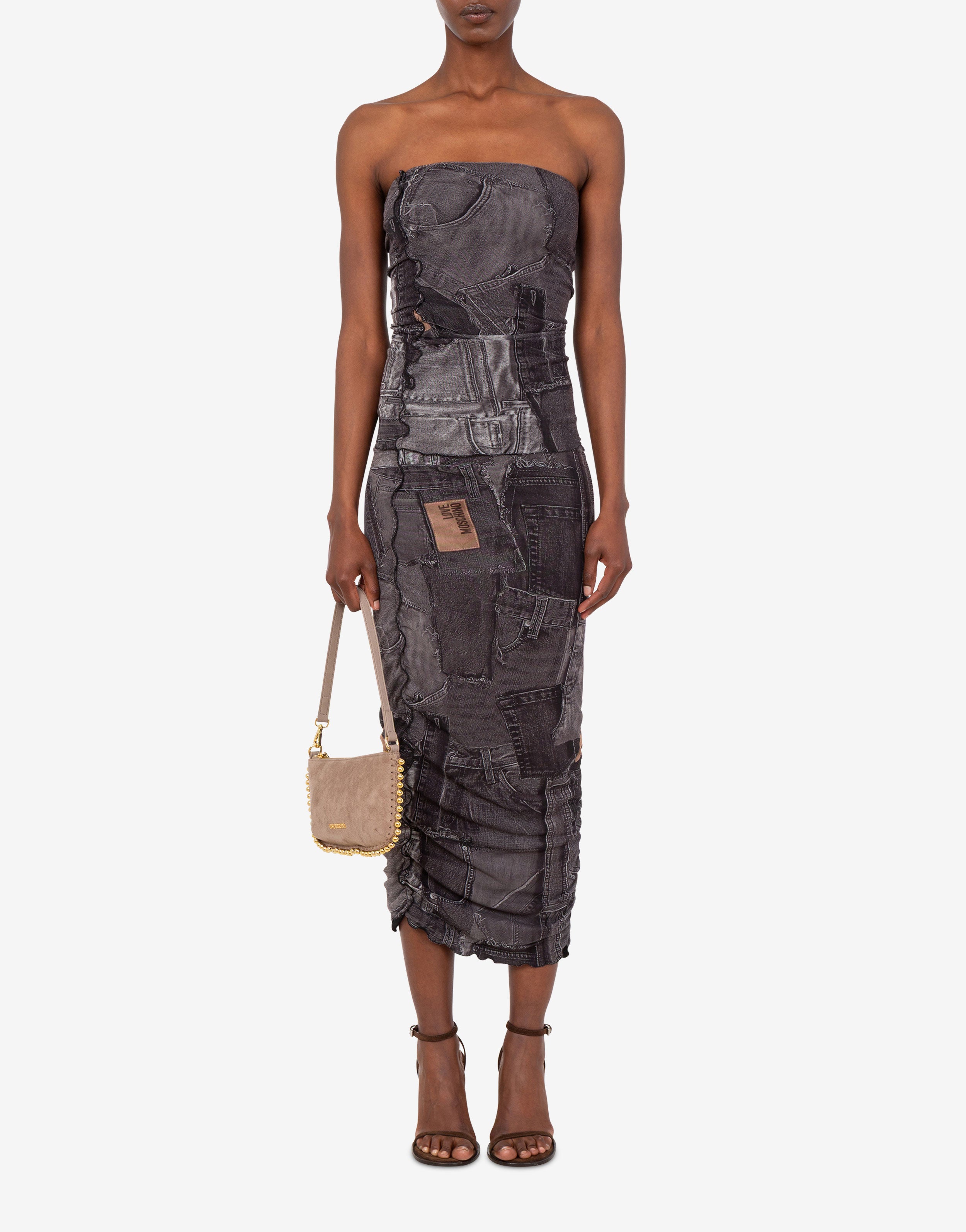 Printed mesh skirt Love Moschino | Moschino