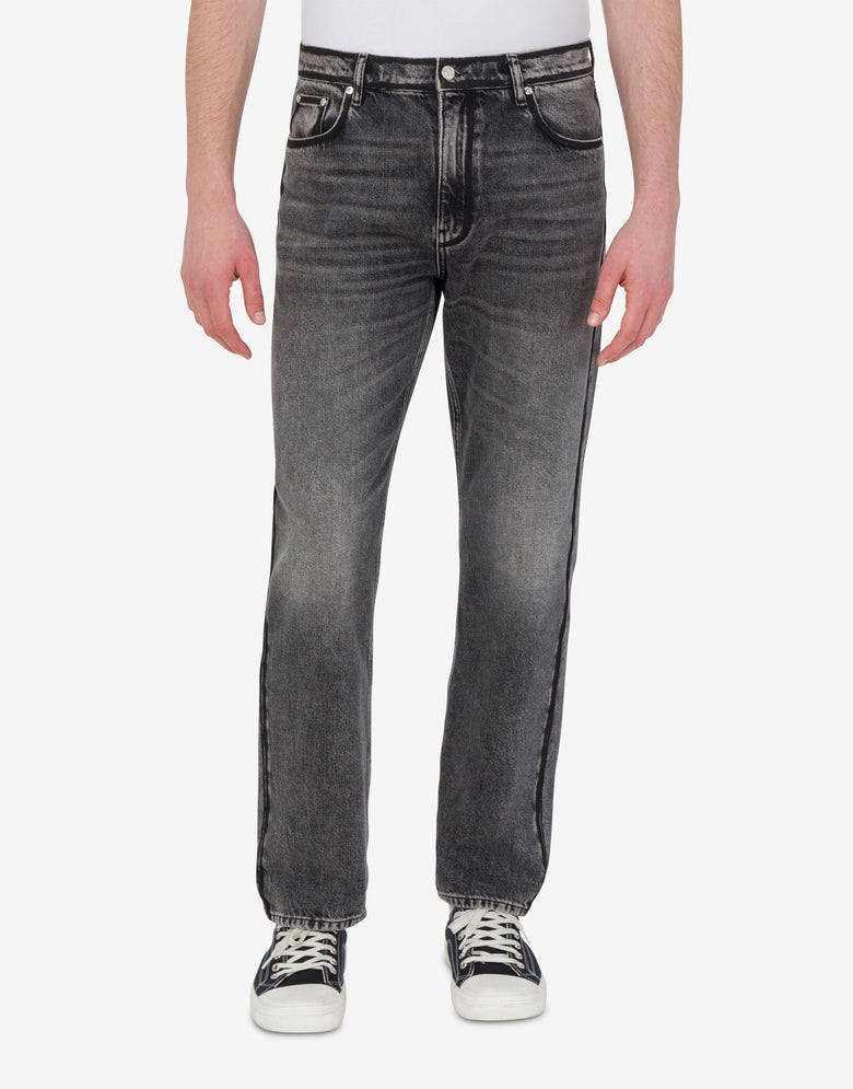 Jeanshose aus Baumwoll-Denim Grau Love Moschino 2