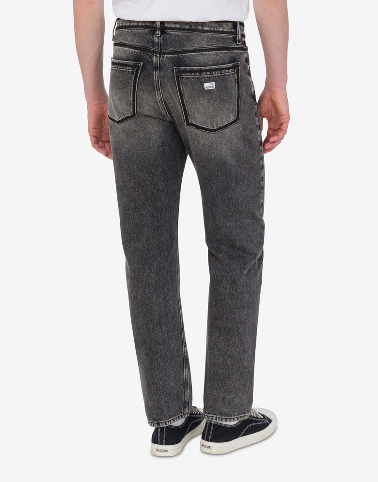 Jeanshose aus Baumwoll-Denim Grau Love Moschino 3