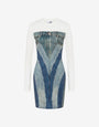 Robe en jersey de coton extensible imprimé