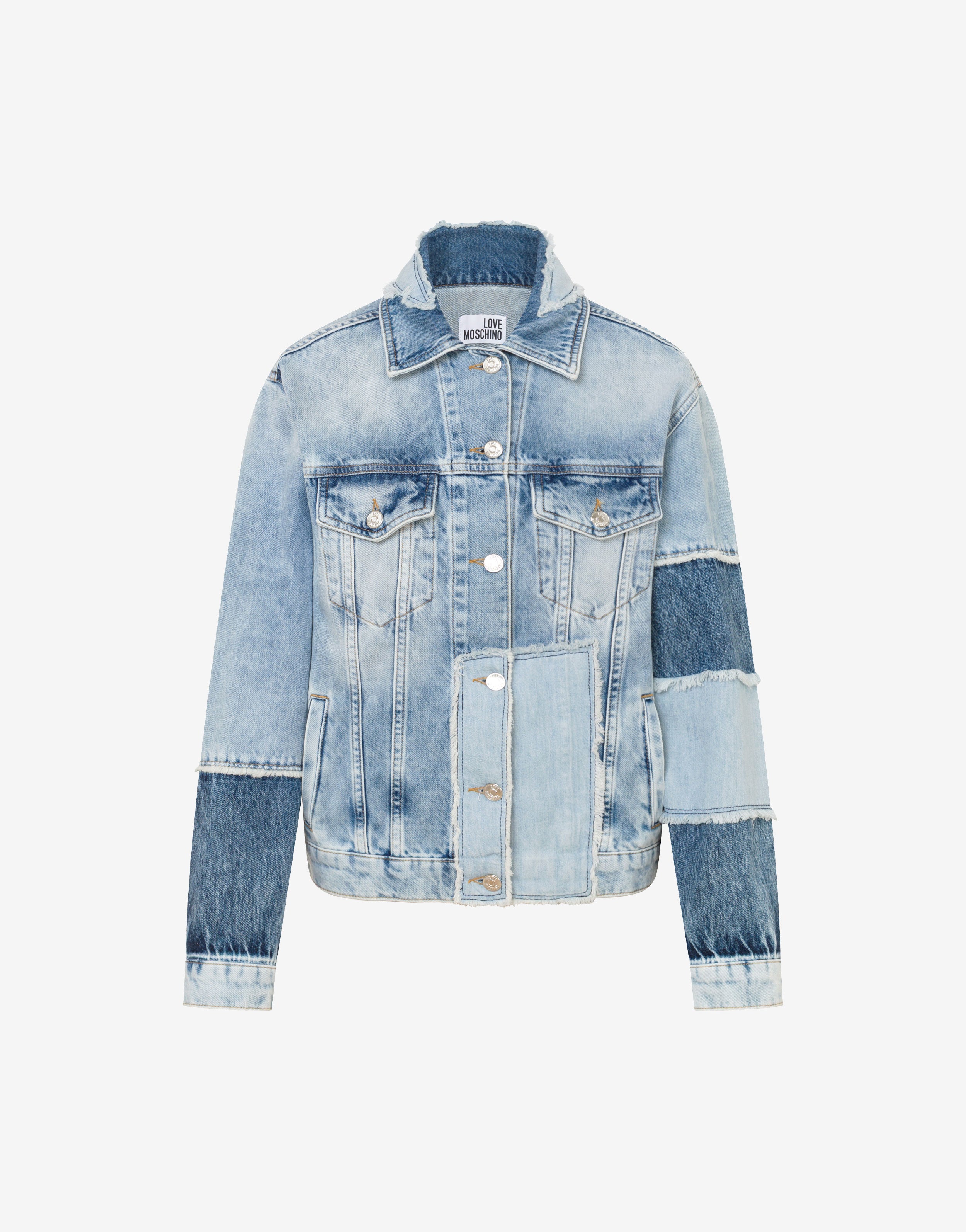 Giacca in denim patchwork
