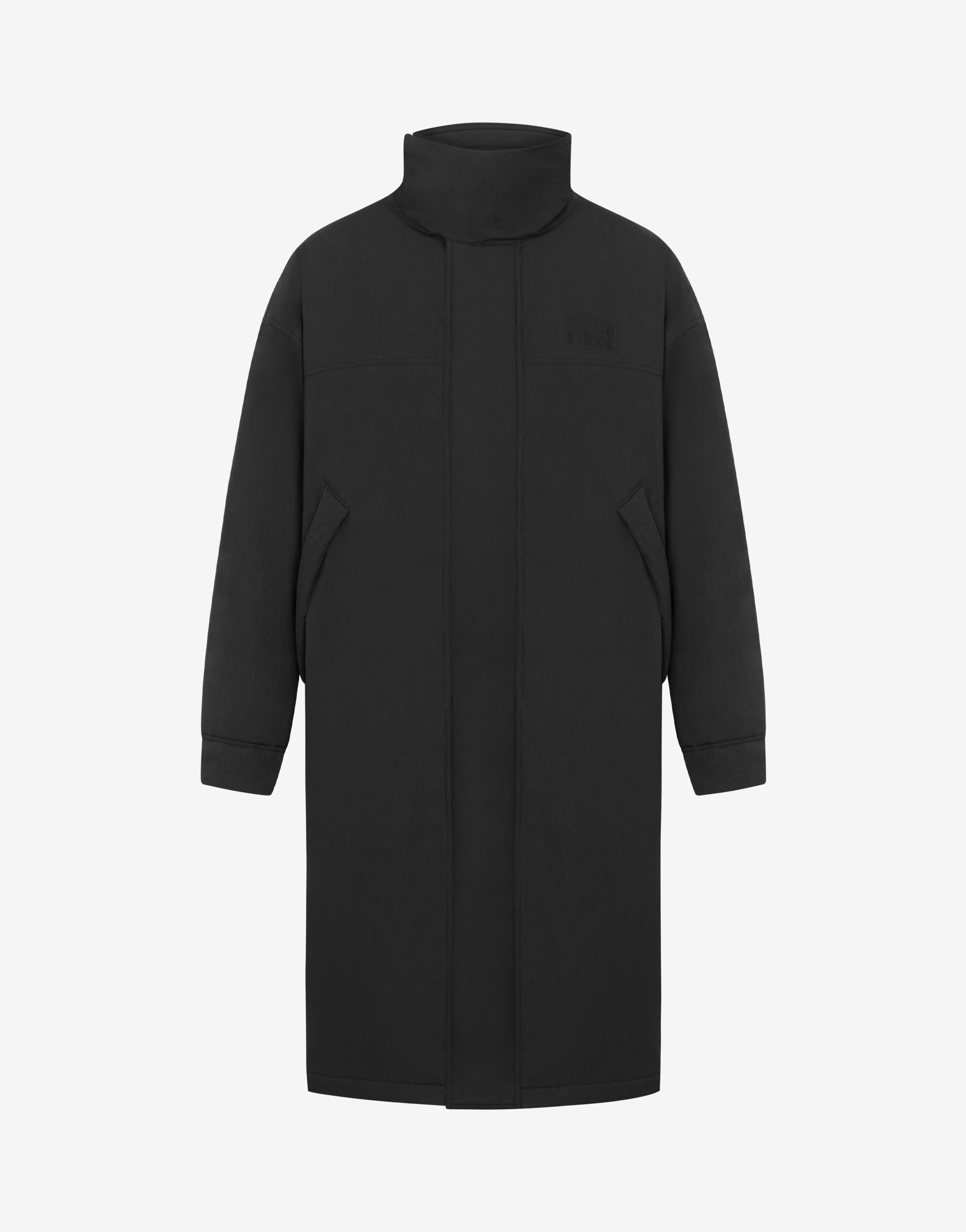 Piumino lungo in nylon leggero