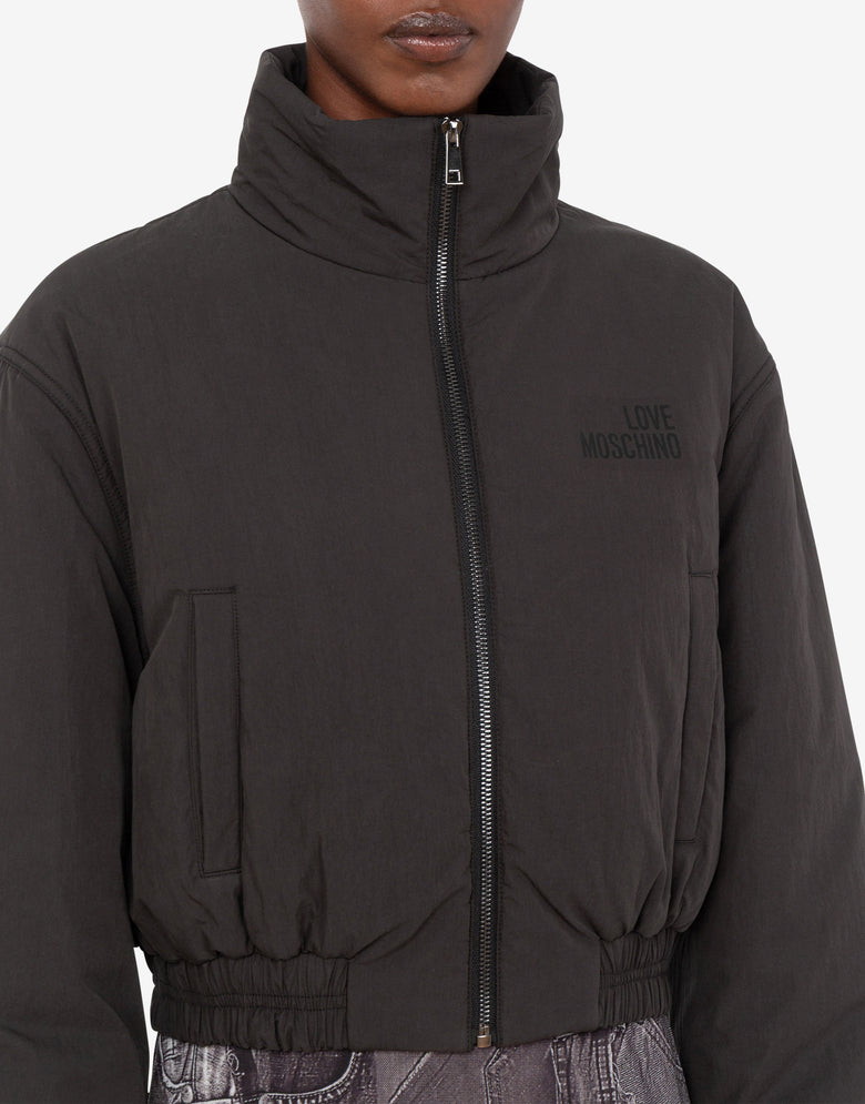 Leichte Nylon-Daunenjacke Schwarz Love Moschino 3