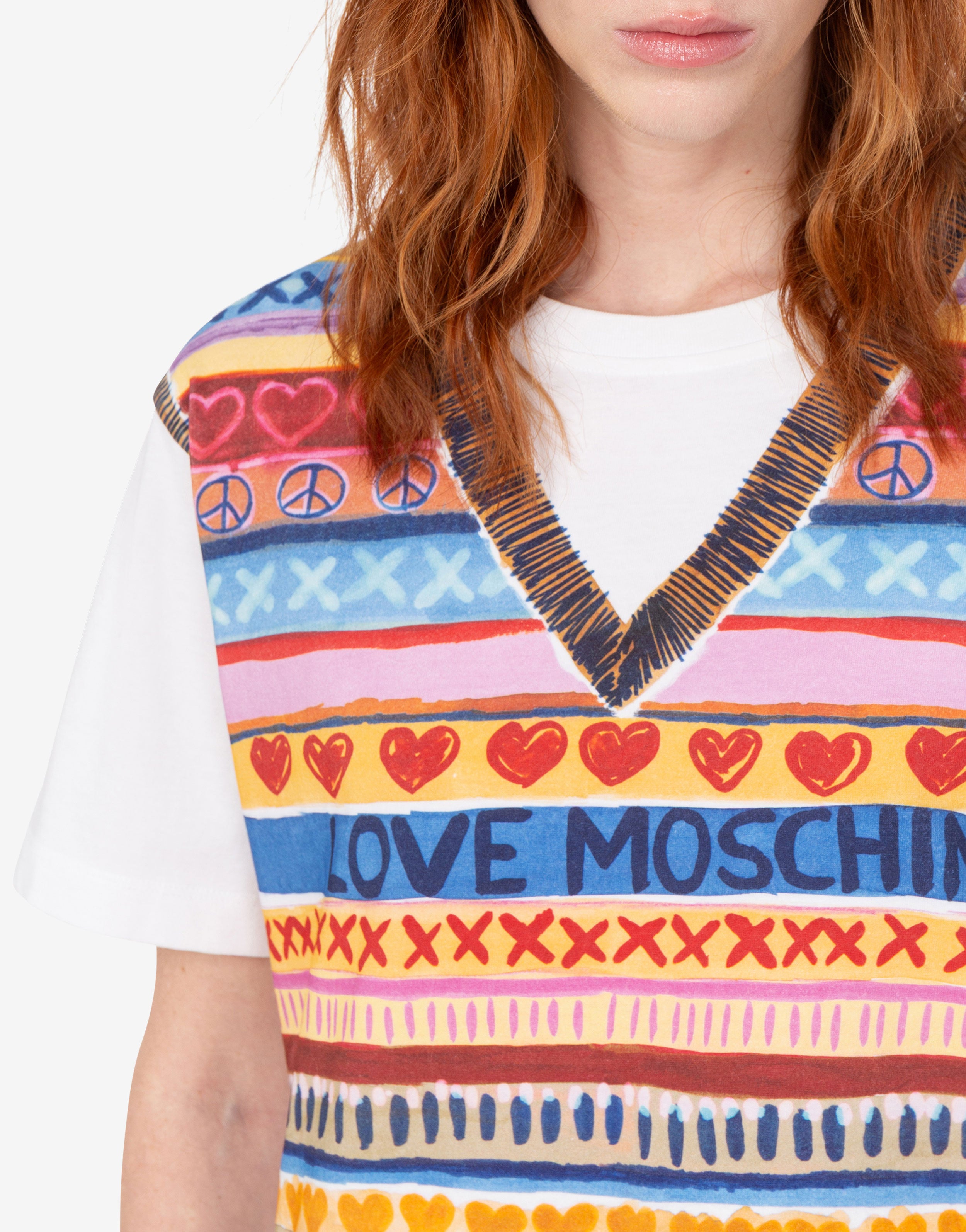 Printed cotton jersey T-shirt Love Moschino | Moschino