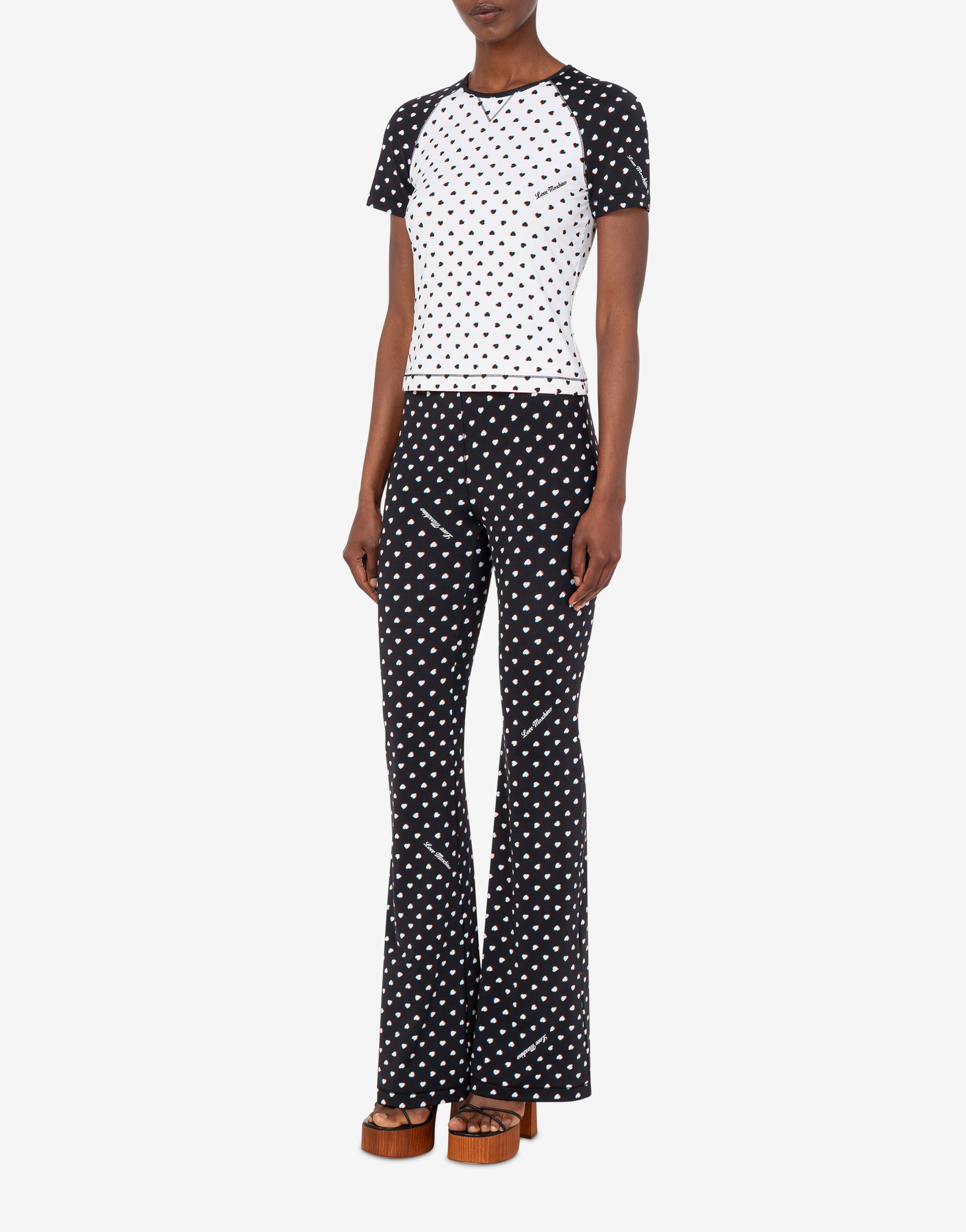 Printed technical jersey T-shirt Love Moschino | Moschino