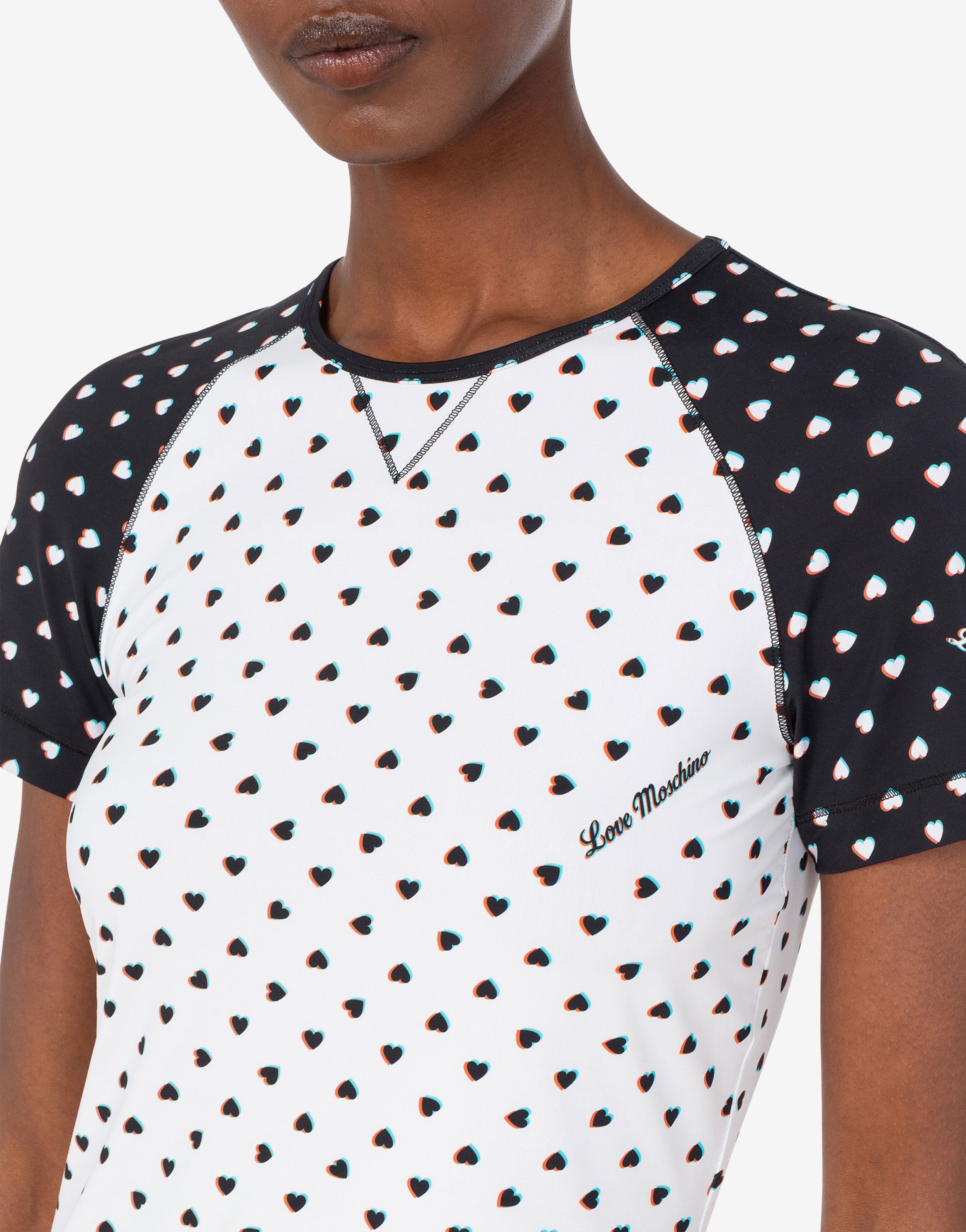 Printed technical jersey T-shirt Love Moschino | Moschino