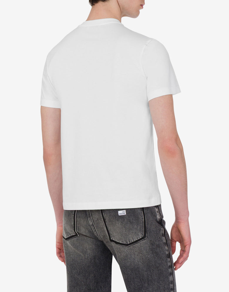 Camiseta de jersey de algodón estampada Blanco Love Moschino 3