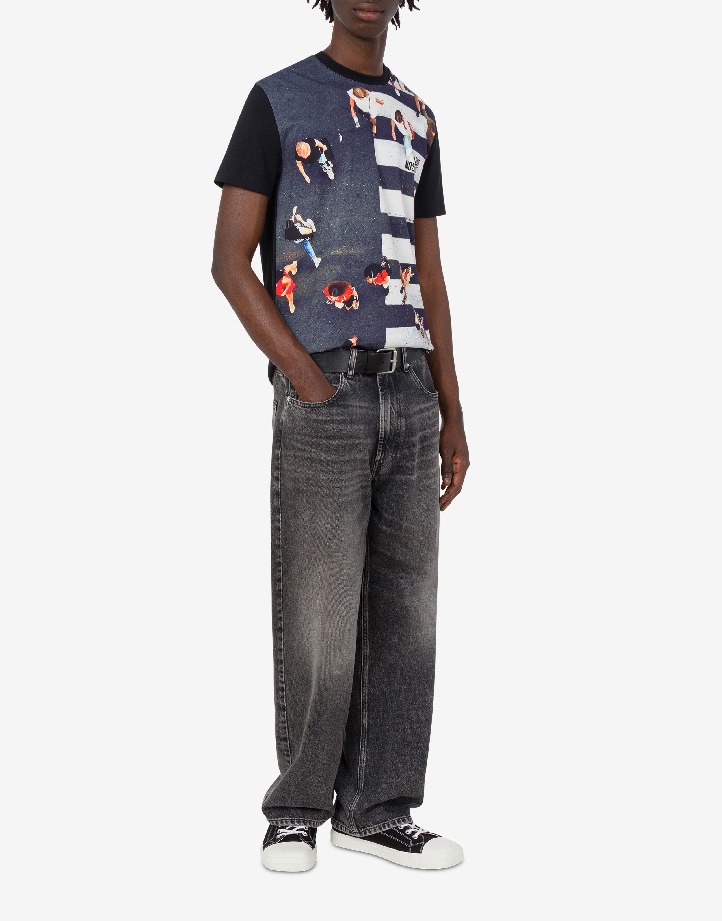 Printed cotton jersey T-shirt Love Moschino | Moschino