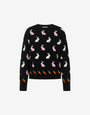 Pullover aus extrafeiner Wolle mit Intarsienmuster