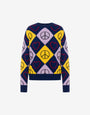 Pullover aus Wolle mit Intarsien