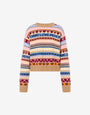 Pullover aus Wolle mit Intarsien
