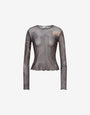 Printed mesh T-shirt