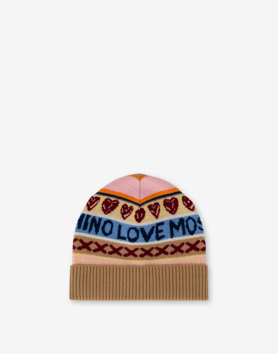 Wool Hat Multicoloured Love Moschino 0