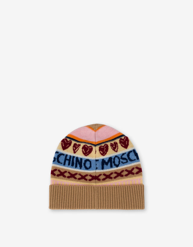 Wool Hat Multicoloured Love Moschino 1
