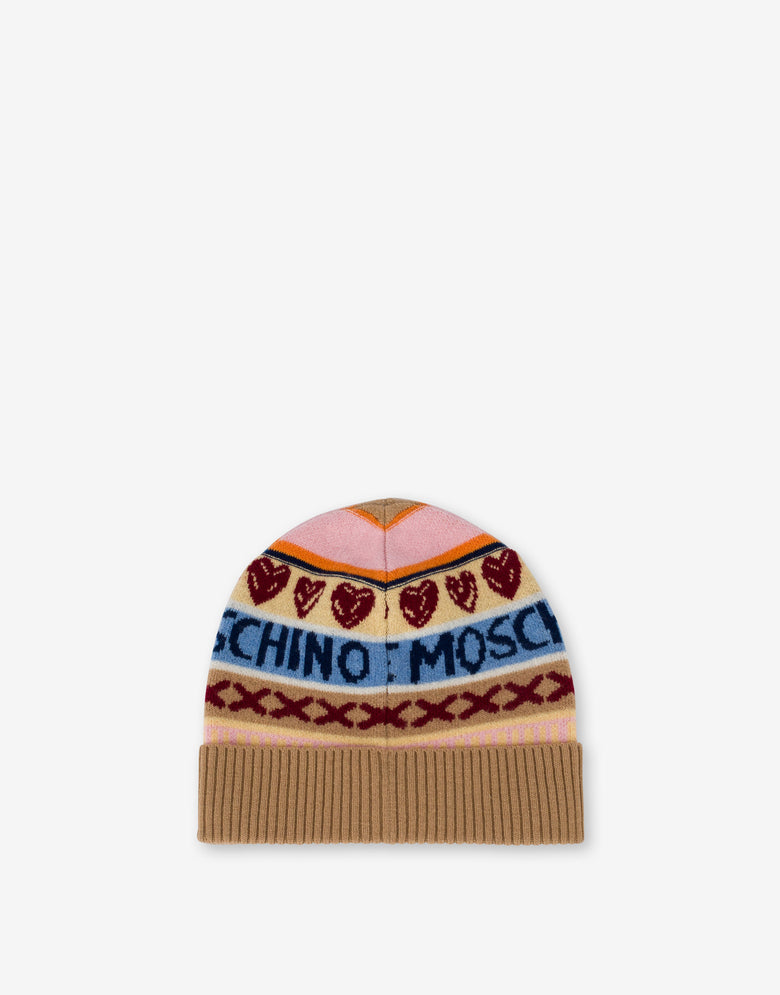 Wool Hat Multicoloured Love Moschino 1