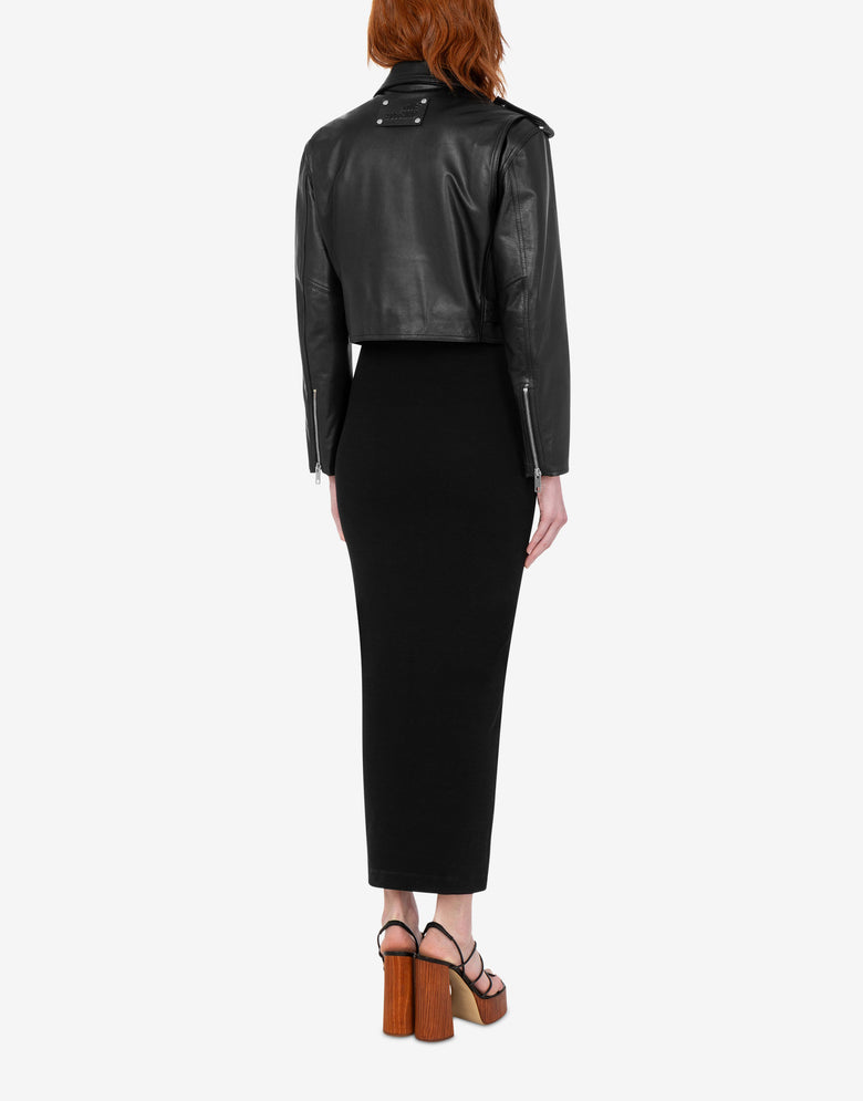 Nappa leather jacket Black Love Moschino 2
