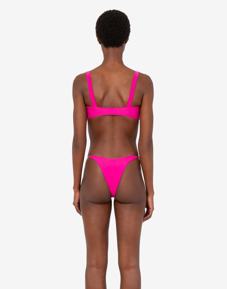 Top bikini in lycra  Rosa brillante Moschino 2