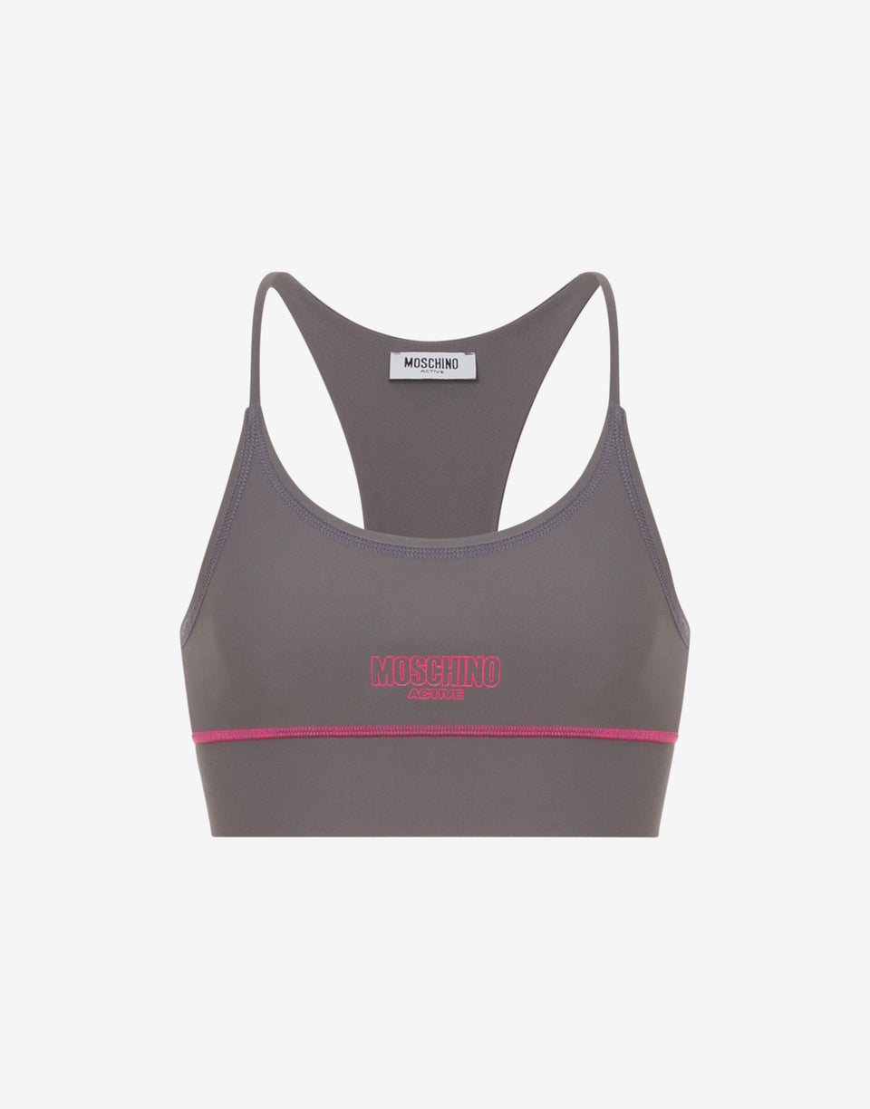 Haut de sport en tissu technique Gris Moschino 0