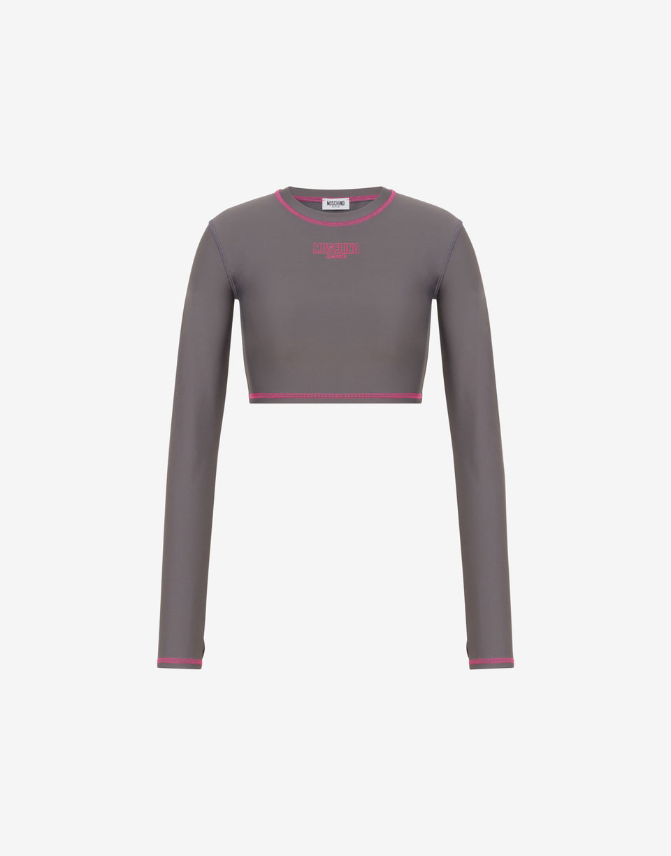 Haut de sport en tissu technique Gris Moschino 0