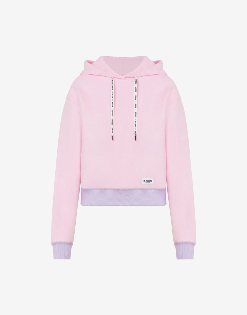 Felpa in pile spazzolato Rosa Moschino 0