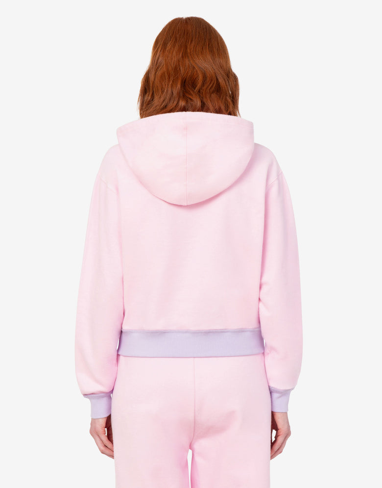 Felpa in pile spazzolato Rosa Moschino 2
