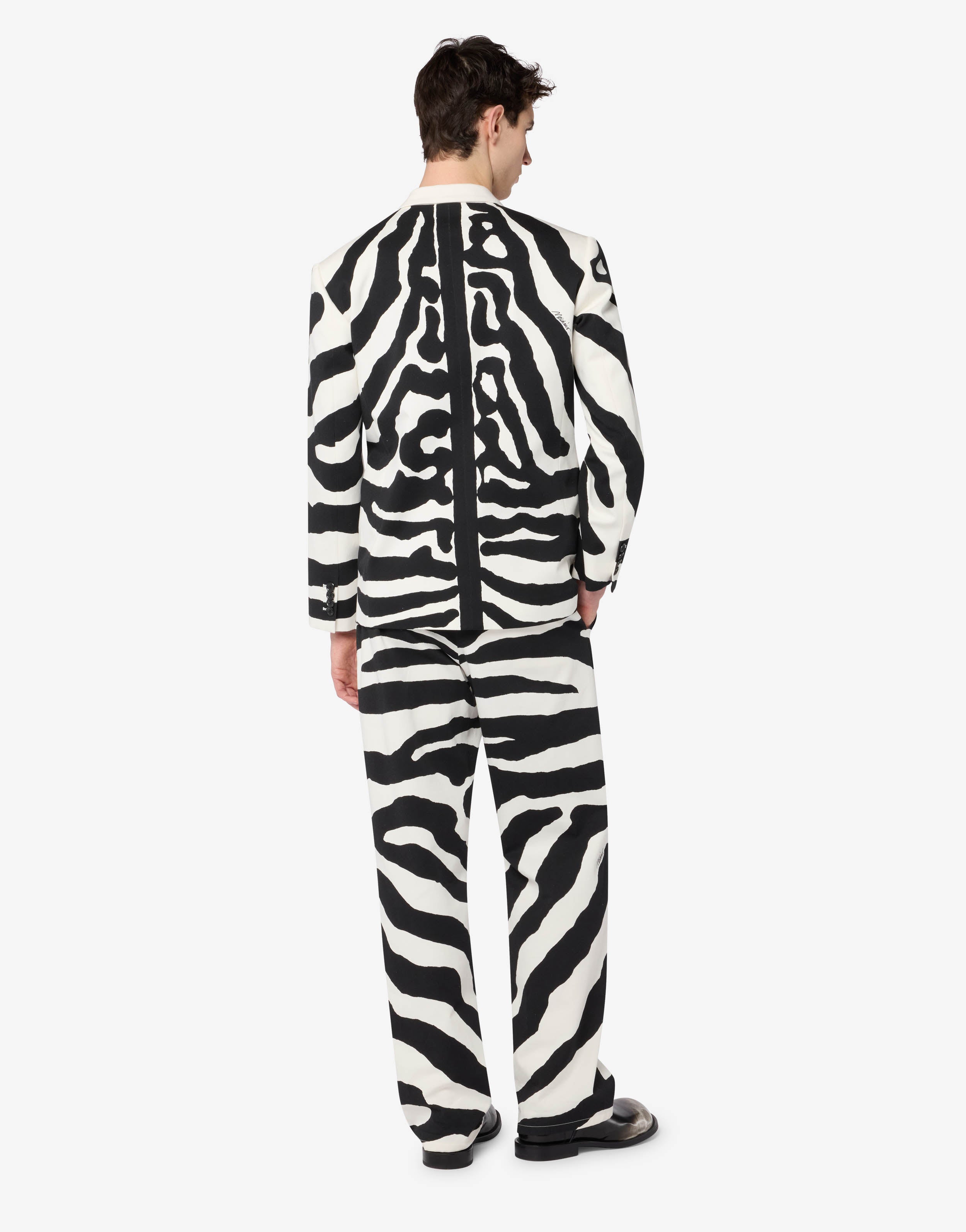 Heavyweight printed cotton jacket | Moschino