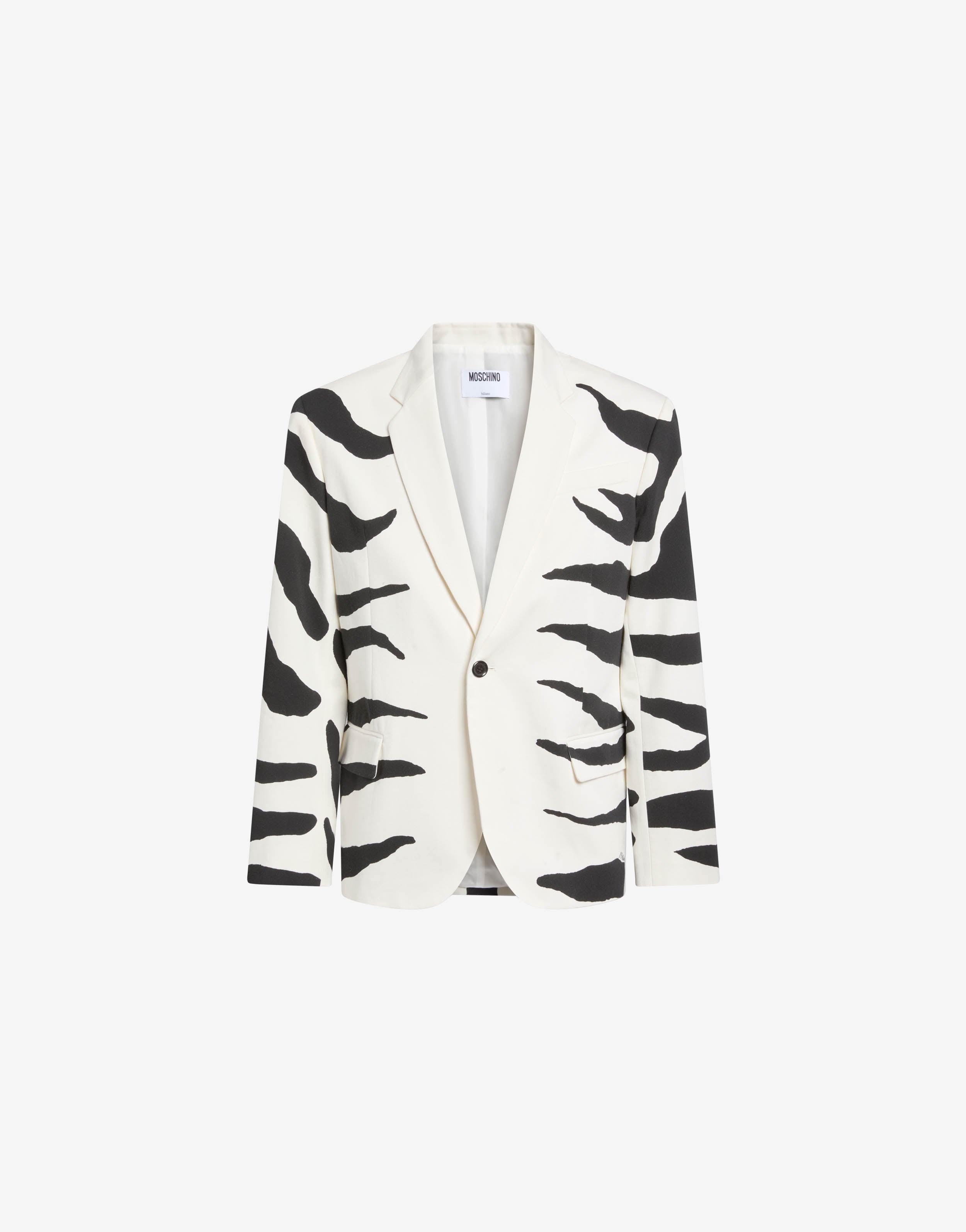 Heavyweight printed cotton jacket | Moschino