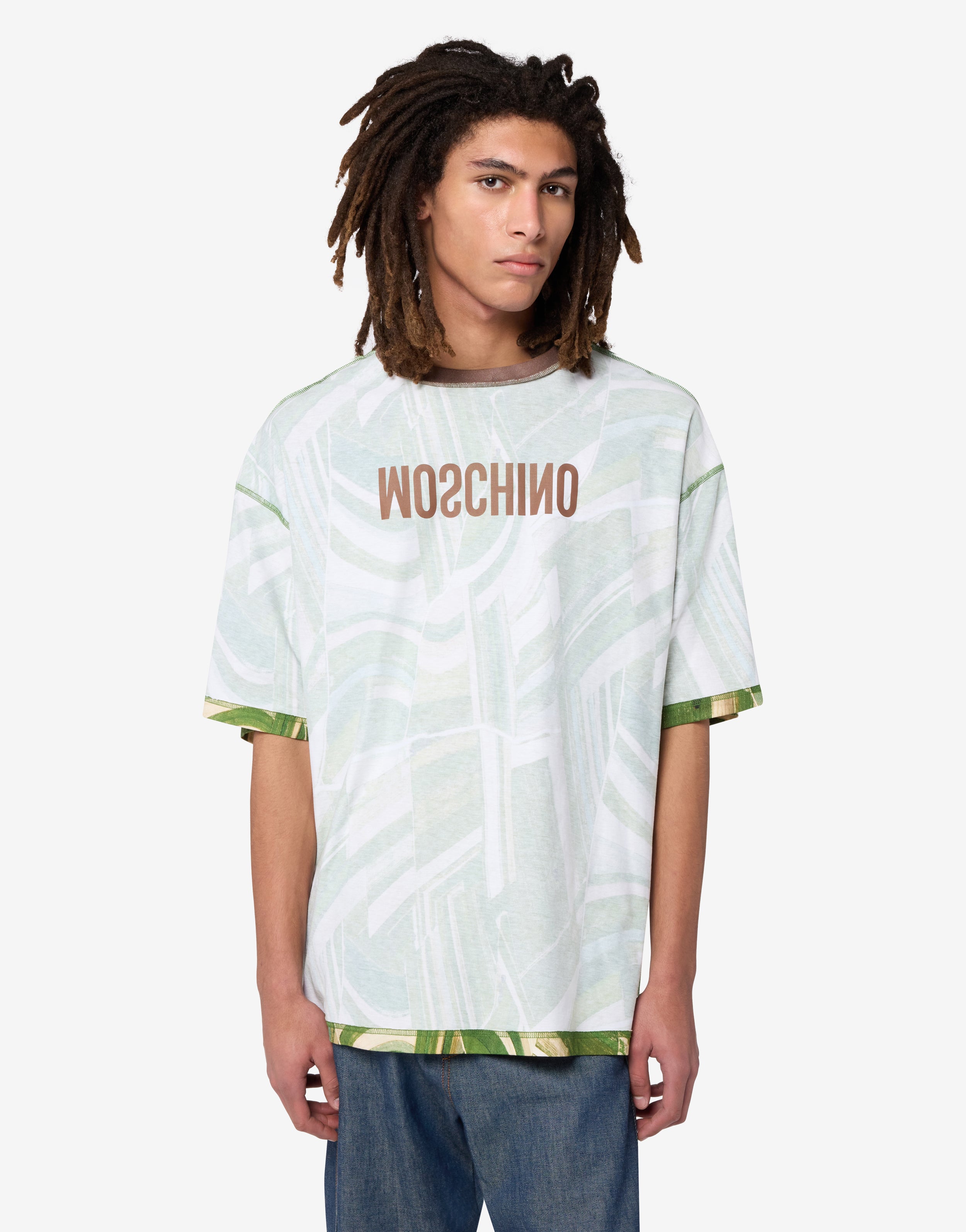 Printed cotton jersey T-shirt