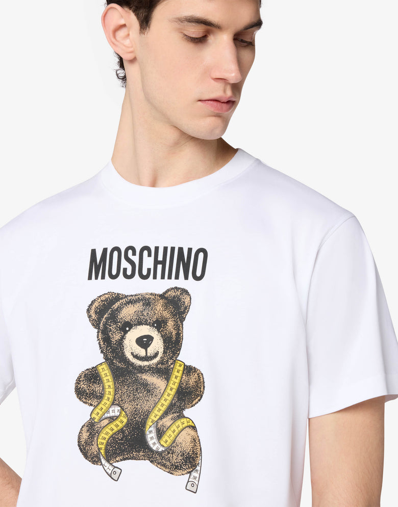 T-shirt en jersey de coton Moschino Teddy Bear Blanc Moschino 2