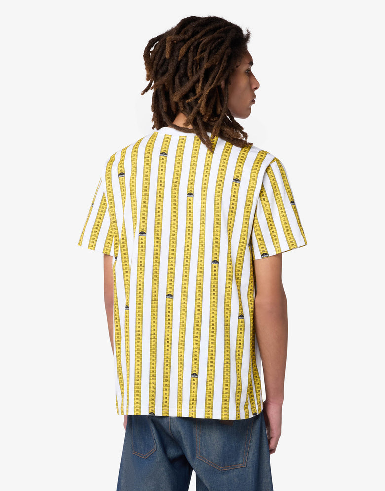 Camiseta em jersey de algodão estampada Amarillo Moschino 1