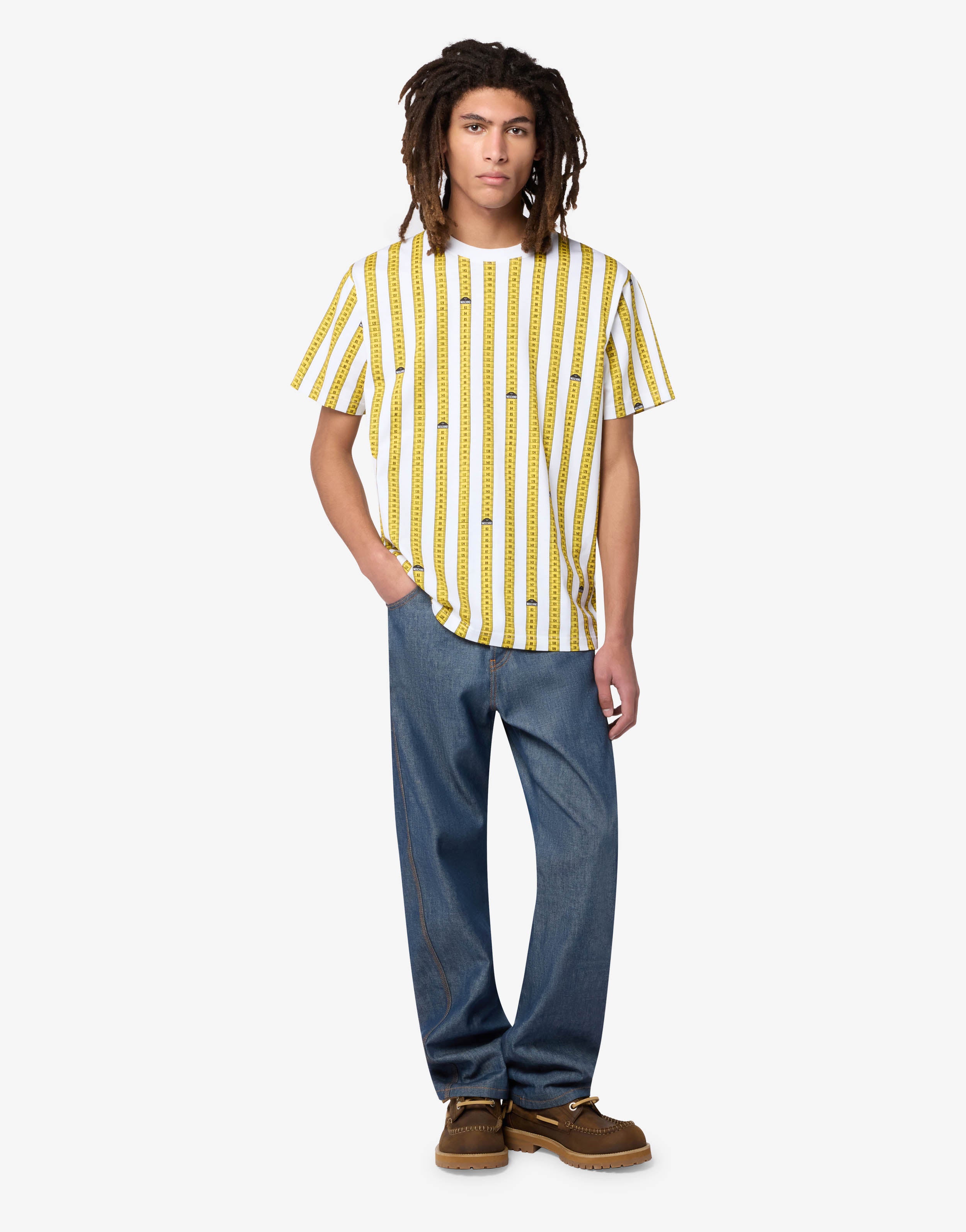 Printed cotton jersey T-shirt | Moschino