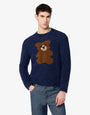 Pull en laine bouclée mélangée Moschino Teddy Bear