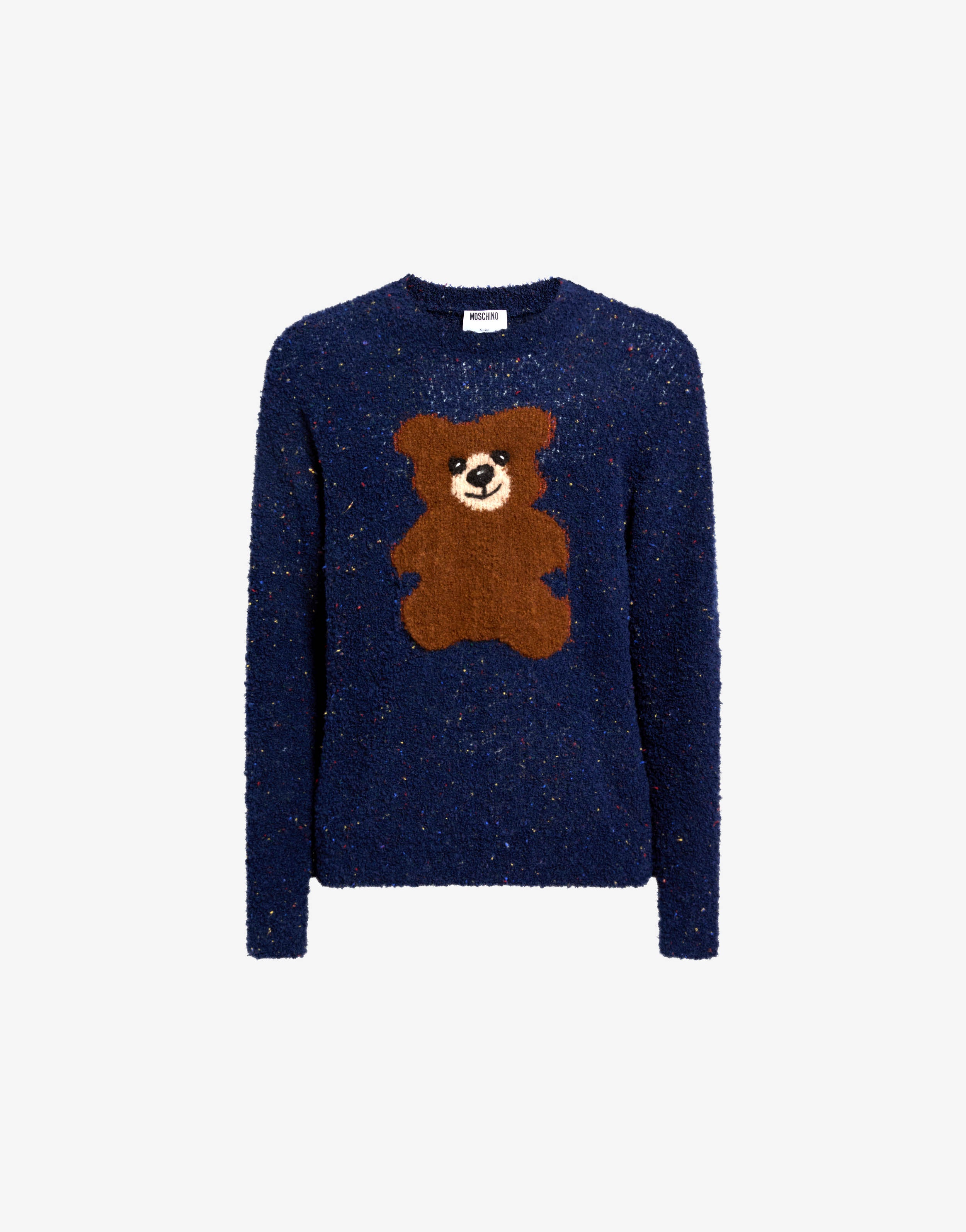 Moschino Teddy Bear Bouclé Wool-Blend Sweater | Moschino