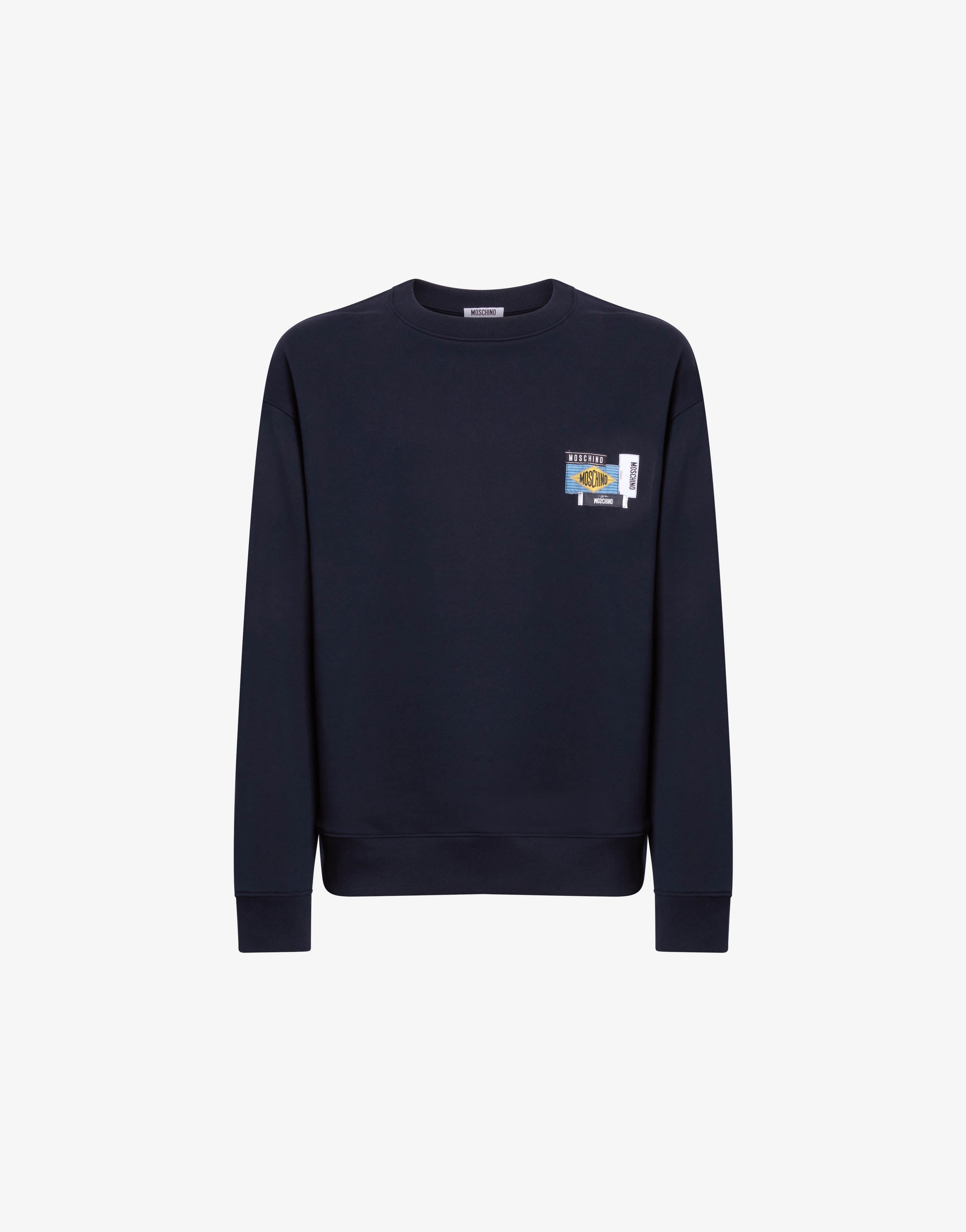 Embroidered cotton sweatshirt | Moschino