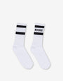 Chaussettes blanches en éponge avec logo