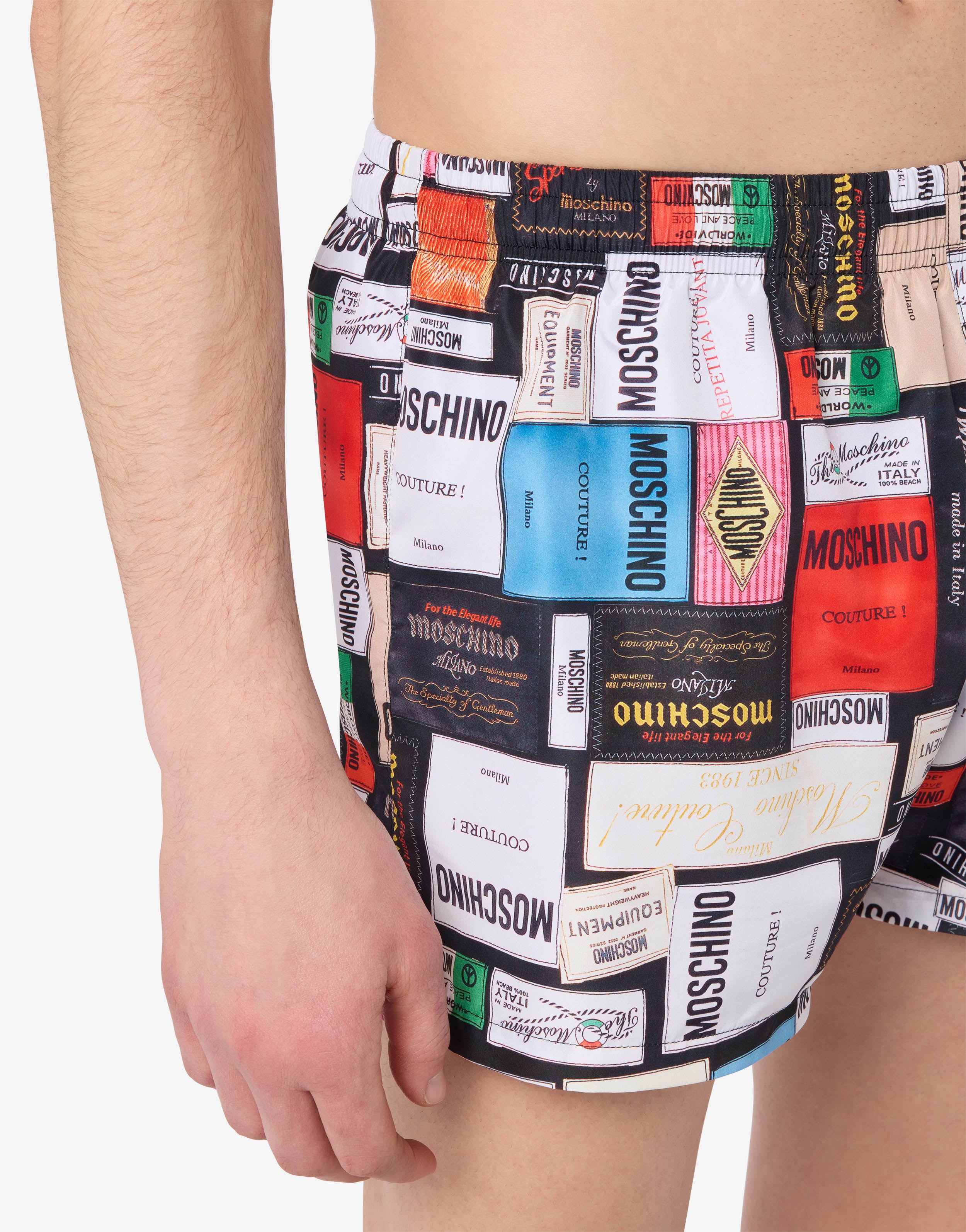 Printed nylon swim briefs | Moschino