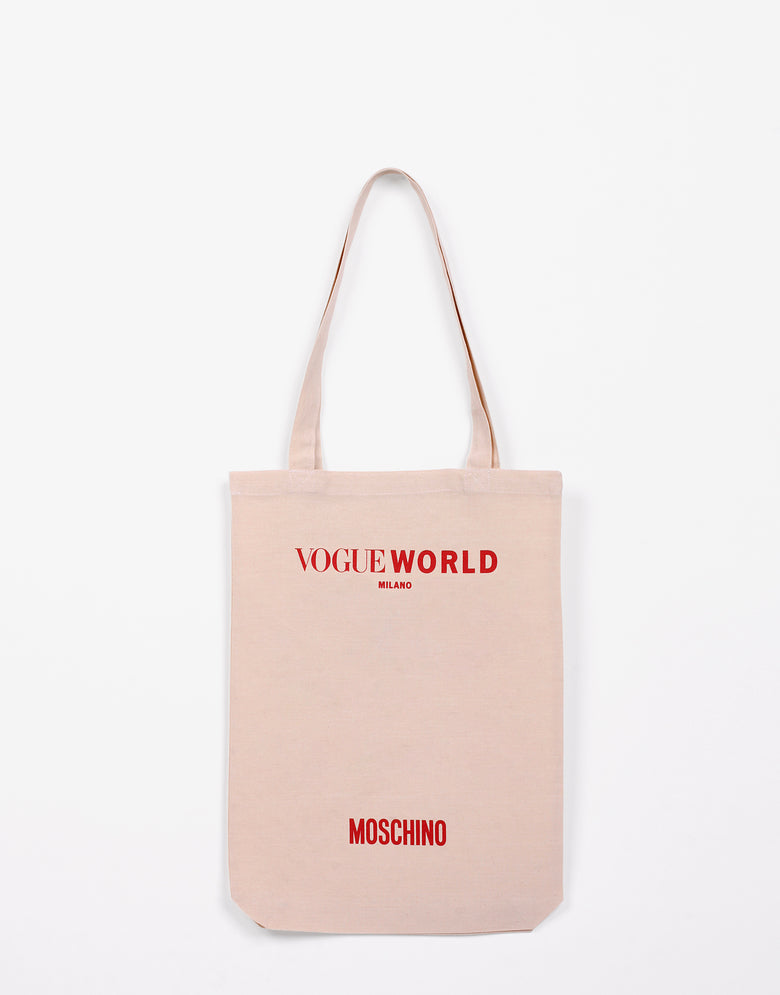 Tote-Tasche in limitierter Auflage „Good Luck“  Elfenbein Moschino 1