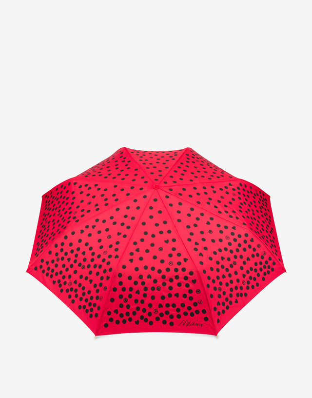 Polka Dots openclose umbrella Red Moschino 0