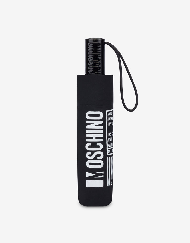 Ombrello openclose Barcode Logo Nero Moschino 2