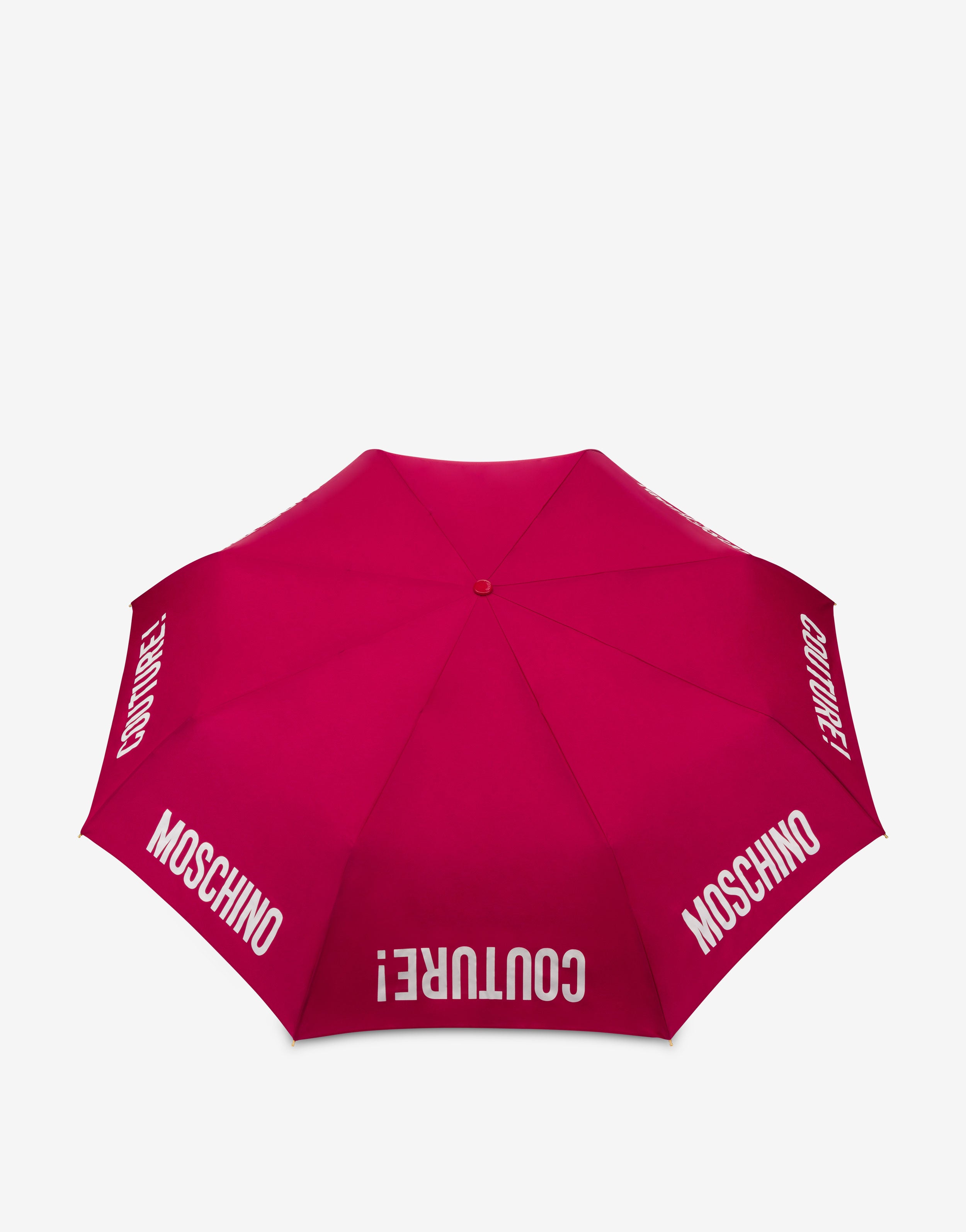 Auf-/zu-klappbarer Schirm mit Moschino Couture