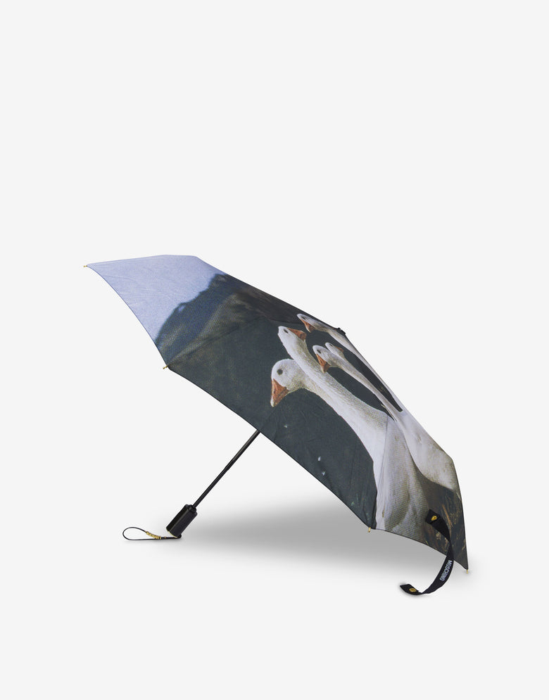 Openclose Regenschirm mit Gänsedruck Bunt Moschino 1