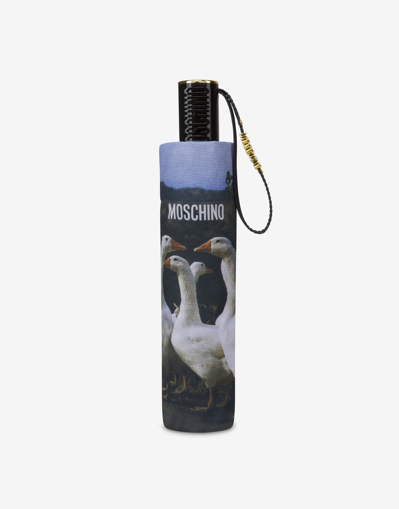 Openclose Regenschirm mit Gänsedruck Bunt Moschino 2