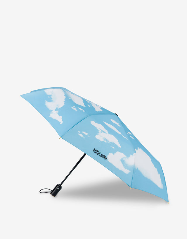 Regenschirm Öffnen Schließen Archiv Wolken Hellblau Moschino 1