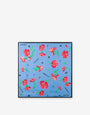 Foulard in seta Carnation Print